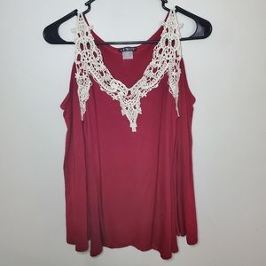 Venus cold shoulder long sleeve top